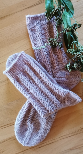 Socke Rosenquarz